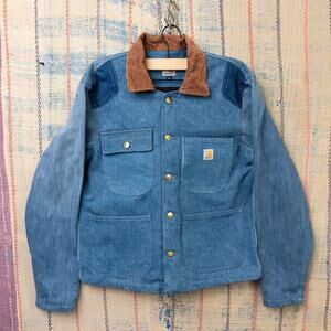 Upcycled carhartt chore jacket reconstructed